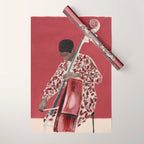 The Double Bassist Wrapping Paper Gallery Image 1