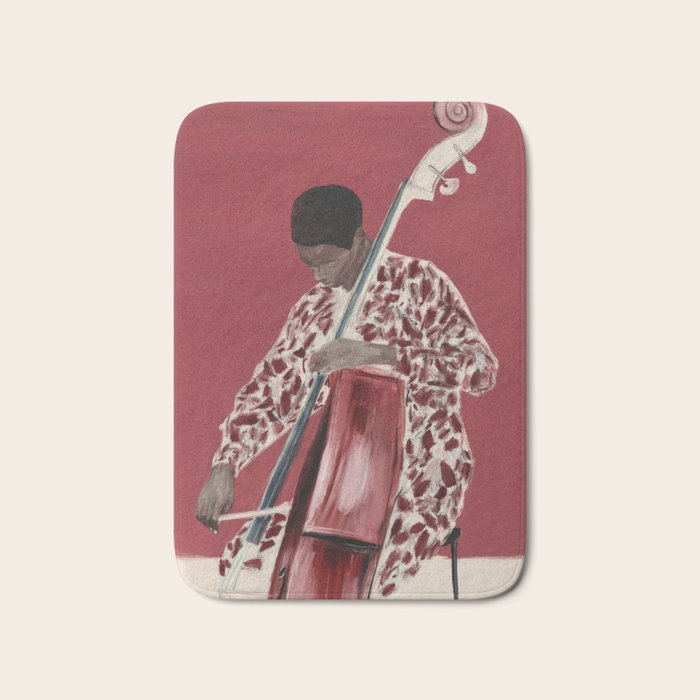 The Double Bassist Bath Mat Gallery Image 1