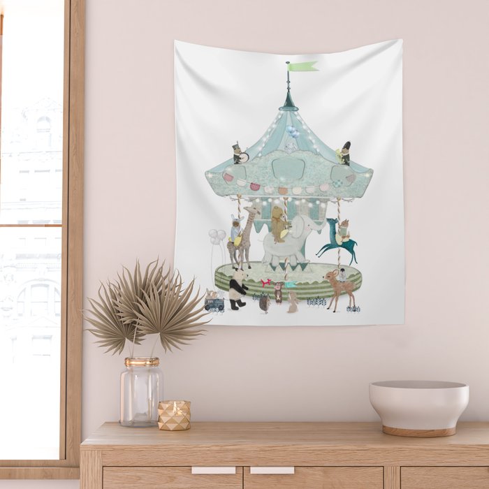 little carousel Wall Tapestry Gallery Image 2