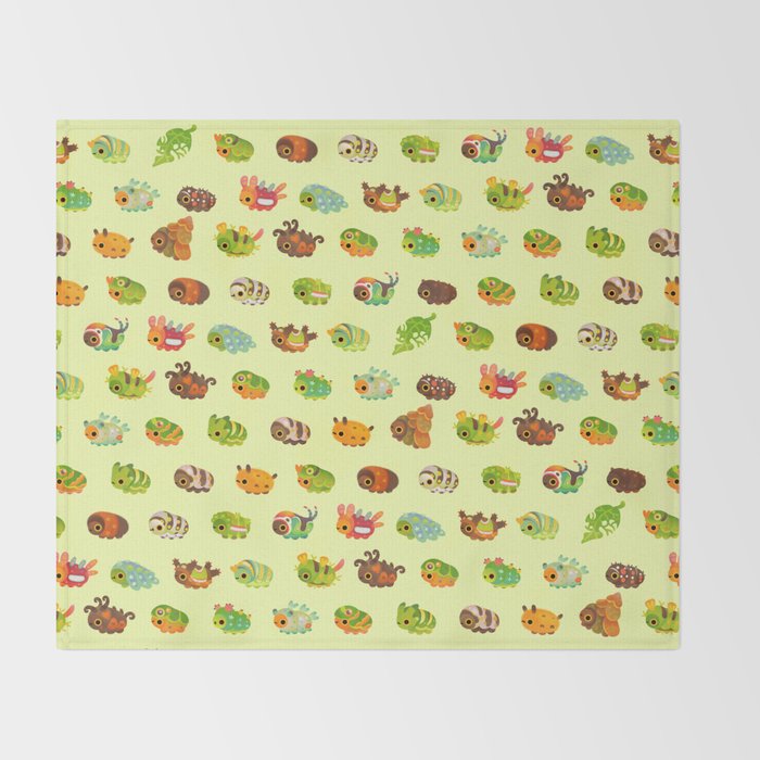 Caterpillar Throw Blanket Gallery Image 2