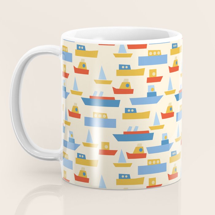 Boats pattern Coffee Mug Gallery Image 3