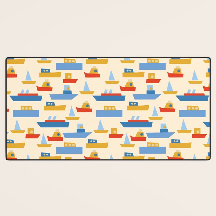 Boats pattern Desk Mat Gallery Image 3