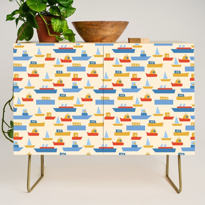 Boats pattern Credenza Gallery Image 1
