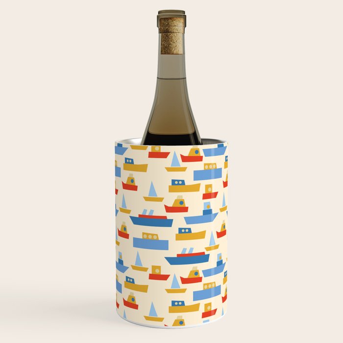 Boats pattern Wine Chiller Gallery Image 2