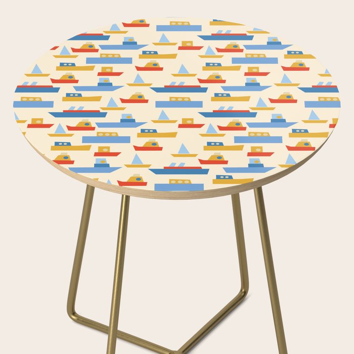Boats pattern Side Table Gallery Image 2