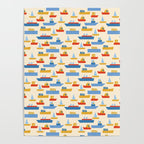Boats pattern Poster Gallery Image 4