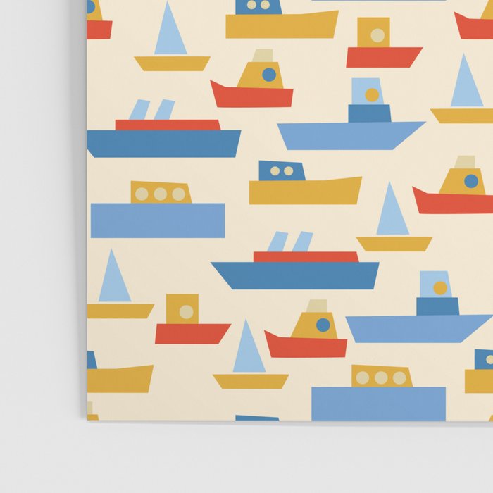 Boats pattern Poster Gallery Image 3