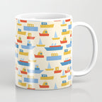 Boats pattern Coffee Mug Gallery Image 1