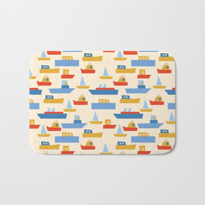Boats pattern Bath Mat Gallery Image 1