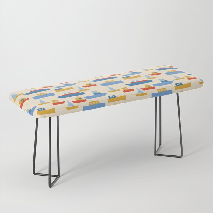 Boats pattern Bench Gallery Image 1