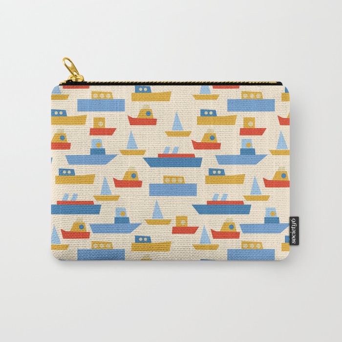 Boats pattern Carry All Pouch Gallery Image 1