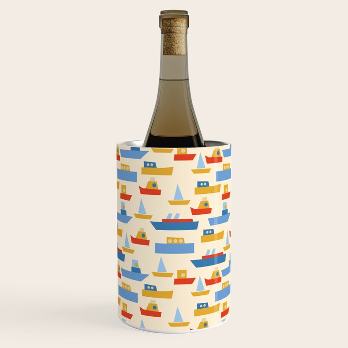 Boats pattern Wine Chiller Gallery Image 1