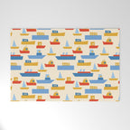 Boats pattern Welcome Mat Gallery Image 1