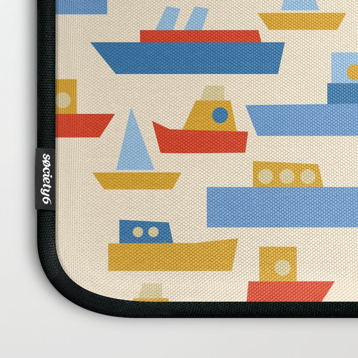Boats pattern Laptop Sleeve Gallery Image 3