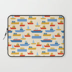 Boats pattern Laptop Sleeve Gallery Image 1