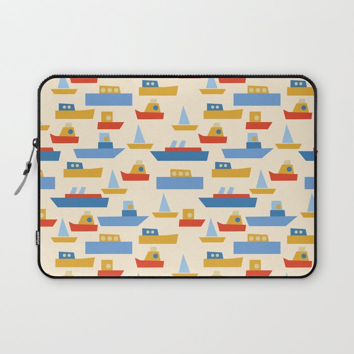 Boats pattern Laptop Sleeve Gallery Image 1