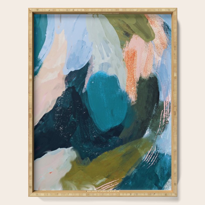 Joy In The Waiting | Abstract Serving Tray Gallery Image 1