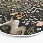 Enchanted Magical Midnight Forest Animals II Bath Mat Gallery Image 3