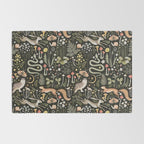 Enchanted Magical Midnight Forest Animals II Rug Gallery Image 2
