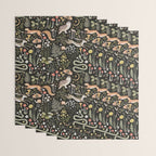 Enchanted Magical Midnight Forest Animals II Wrapping Paper Gallery Image 3