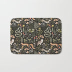 Enchanted Magical Midnight Forest Animals II Bath Mat Gallery Image 1