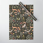 Enchanted Magical Midnight Forest Animals II Wrapping Paper Gallery Image 1