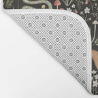 Enchanted Magical Midnight Forest Animals II Bath Mat Gallery Image 2