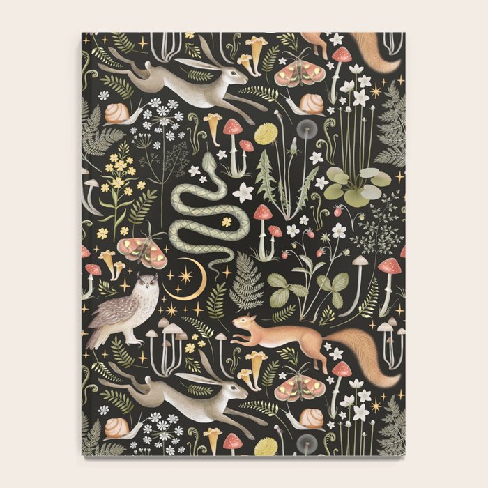 Enchanted Magical Midnight Forest Animals II Notebook Gallery Image 4