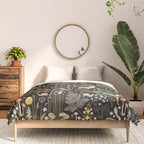 Enchanted Magical Midnight Forest Animals II Comforter Gallery Image 3
