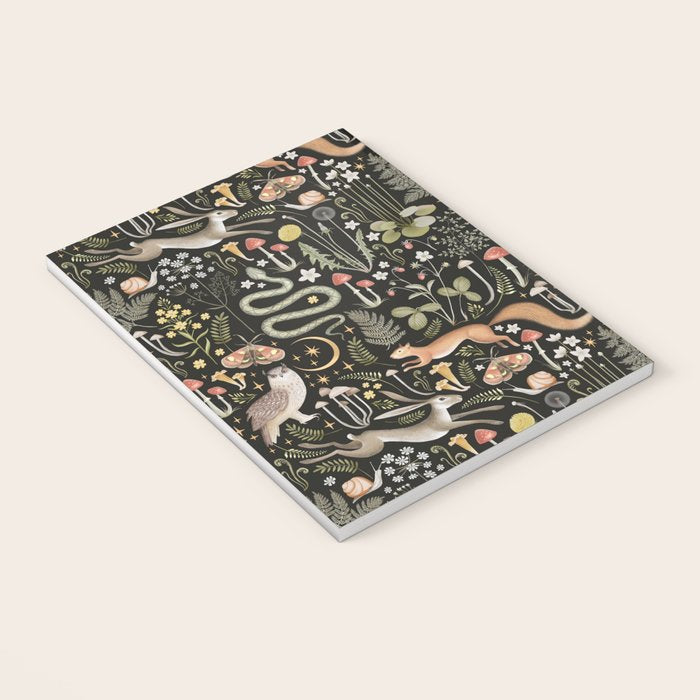 Enchanted Magical Midnight Forest Animals II Notebook Gallery Image 3