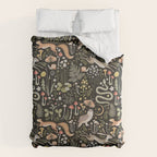 Enchanted Magical Midnight Forest Animals II Comforter Gallery Image 6