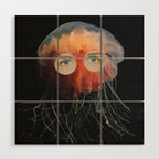 A (very) Jelly Fish Wood Wall Art Gallery Image 1