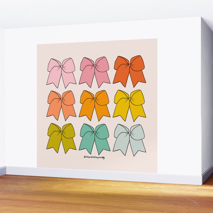 Rainbow Bows Wall Mural Gallery Image 2