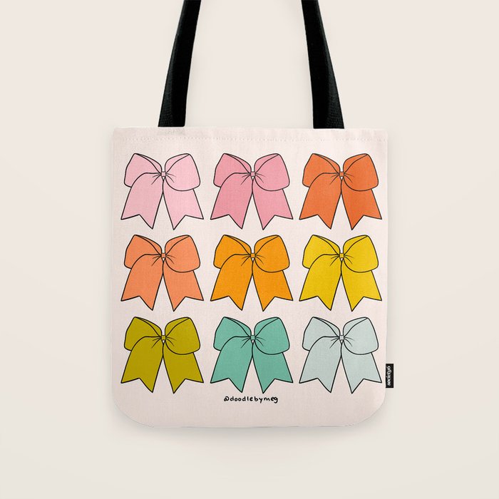 Rainbow Bows Tote Bag Gallery Image 1