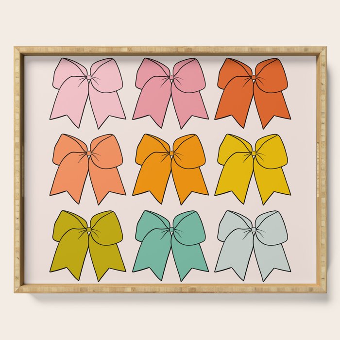 Rainbow Bows Serving Tray Gallery Image 1