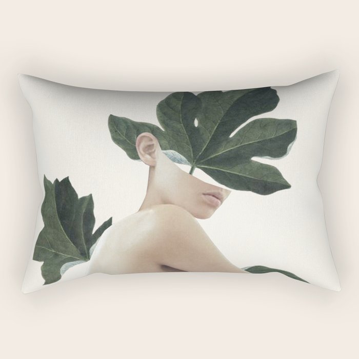 natural beauty-collage Rectangular Pillow Gallery Image 1