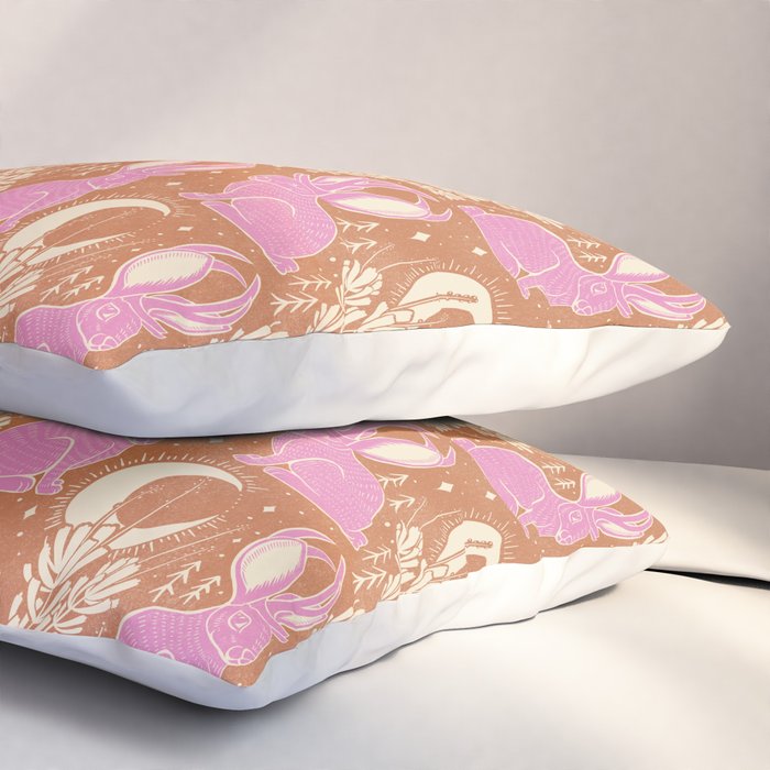 Jackalope - caramel and primrose  Pillow Sham Gallery Image 3