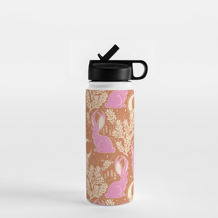 Jackalope - caramel and primrose  Water Bottle Gallery Image 1