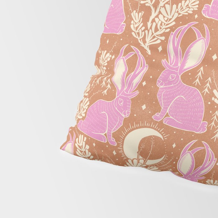 Jackalope - caramel and primrose  Pillow Sham Gallery Image 4