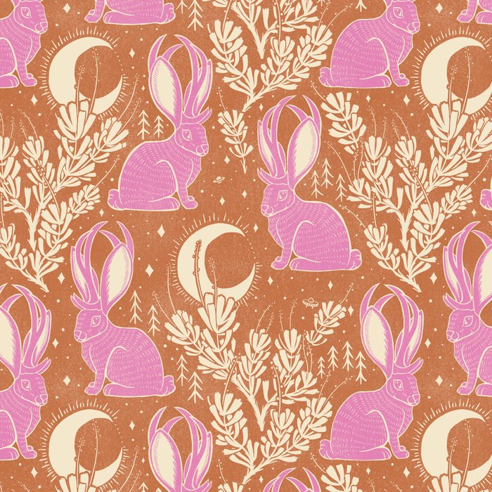 Jackalope - caramel and primrose  Coffee Mug Gallery Image 2