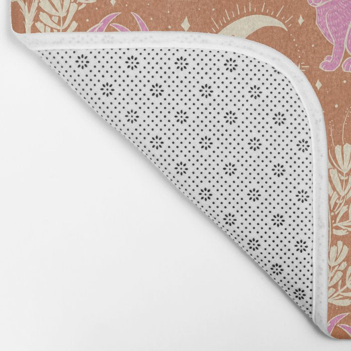 Jackalope - caramel and primrose  Bath Mat Gallery Image 2