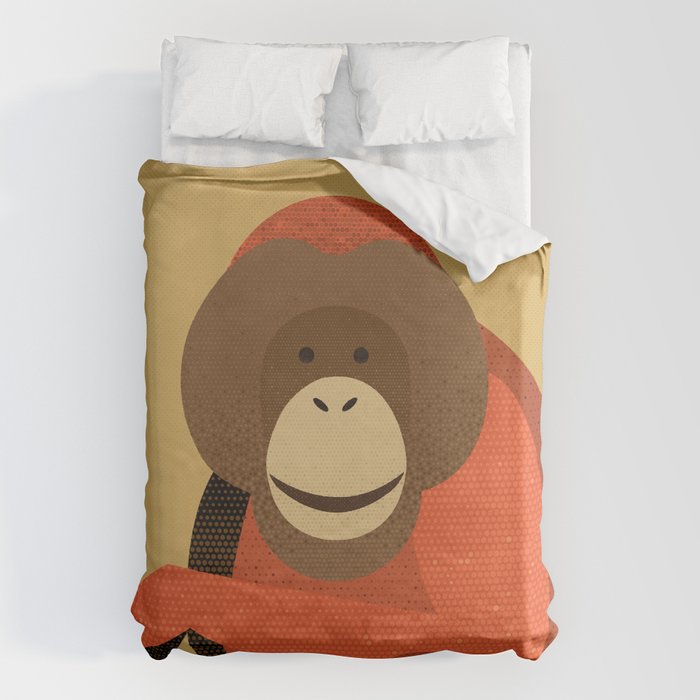 Whimsy Orangutan Duvet Cover Gallery Image 6