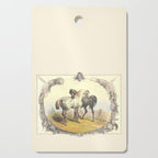 Arabian Horses - Equine Theme Vintage Illustration Cutting Board Gallery Image 1