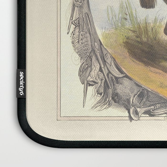 Arabian Horses - Equine Theme Vintage Illustration Laptop Sleeve Gallery Image 3