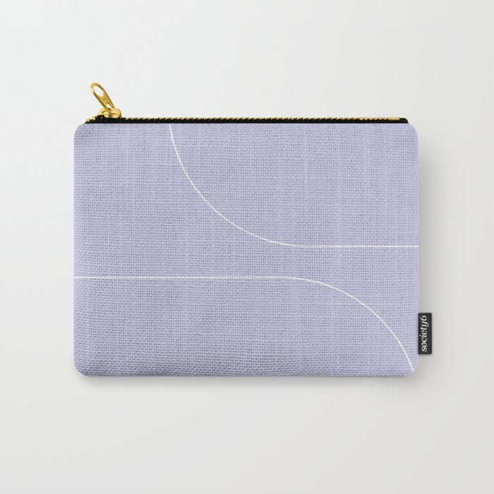 Modern Minimal Line Abstract V Carry All Pouch Gallery Image 1