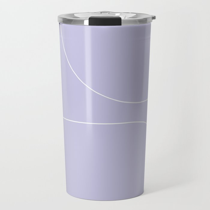 Modern Minimal Line Abstract V Travel Mug Gallery Image 1