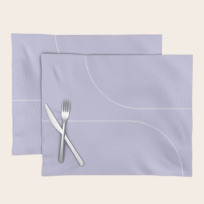 Modern Minimal Line Abstract V Placemat Gallery Image 1