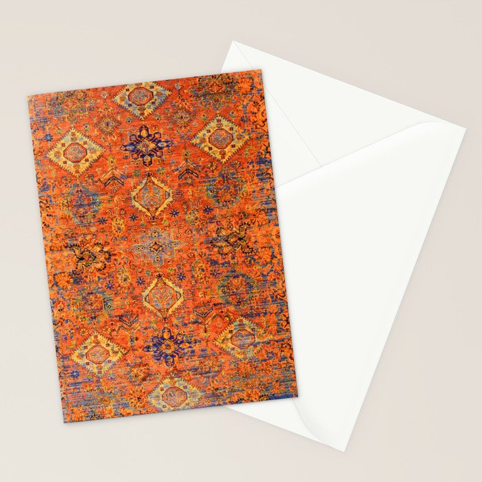 Oriental Vitange Moroccan Rug Design Stationery Card Gallery Image 2