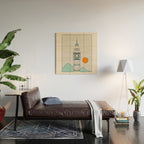 Cat Landscape 24 Wood Wall Art Gallery Image 2