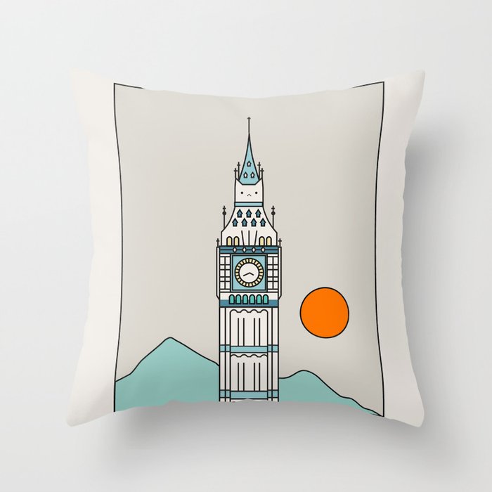 Cat Landscape 24 Throw Pillow Gallery Image 6